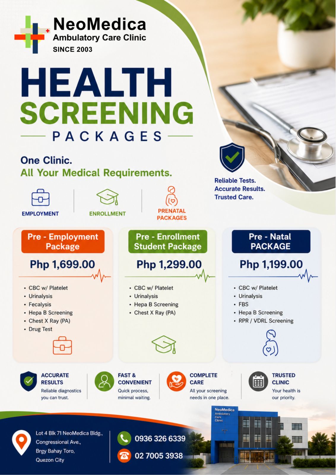 Health Screening Packages